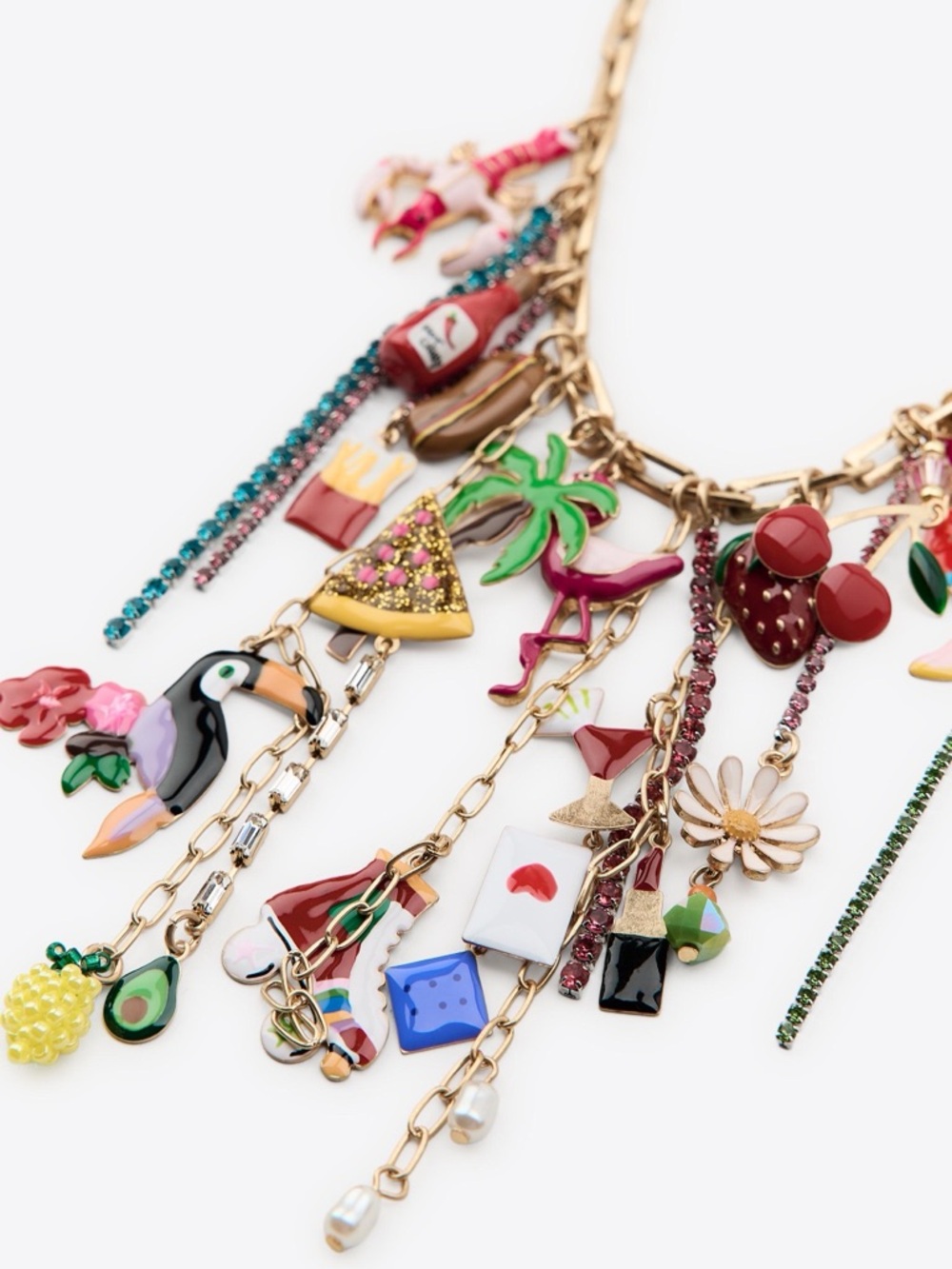 ZARA charm link necklace, spring, festival - Picture 11 of 16